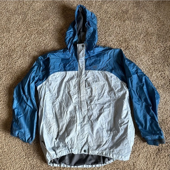 Helly Hansen Helly tech light blue shell jacket size Large bs - Picture 1 of 10